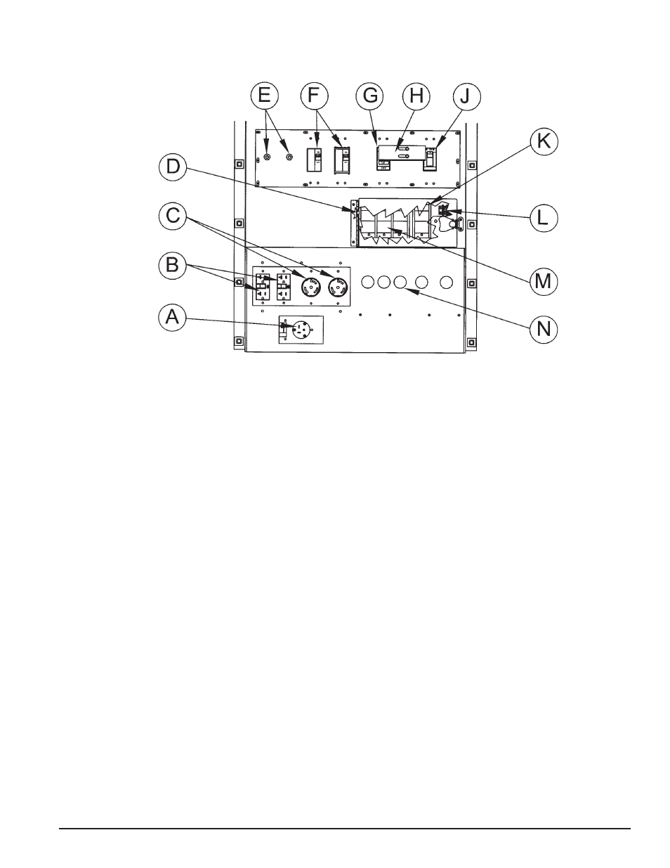 Receptacles and circuit breakers | Winco RP55 User Manual | Page 9 / 20