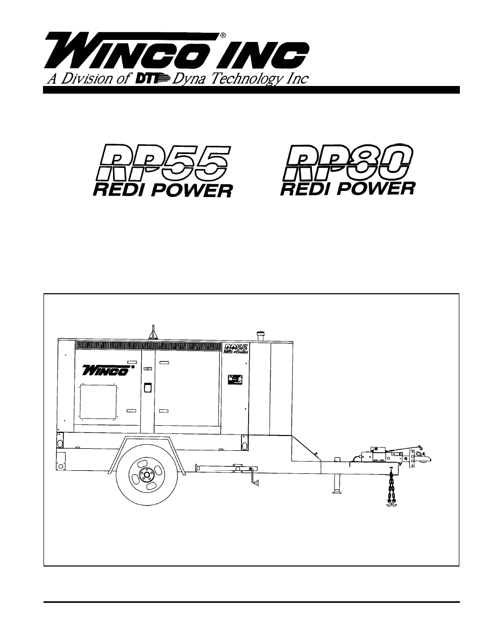 Winco RP80 W/480 VAC Receptacles User Manual | 20 pages