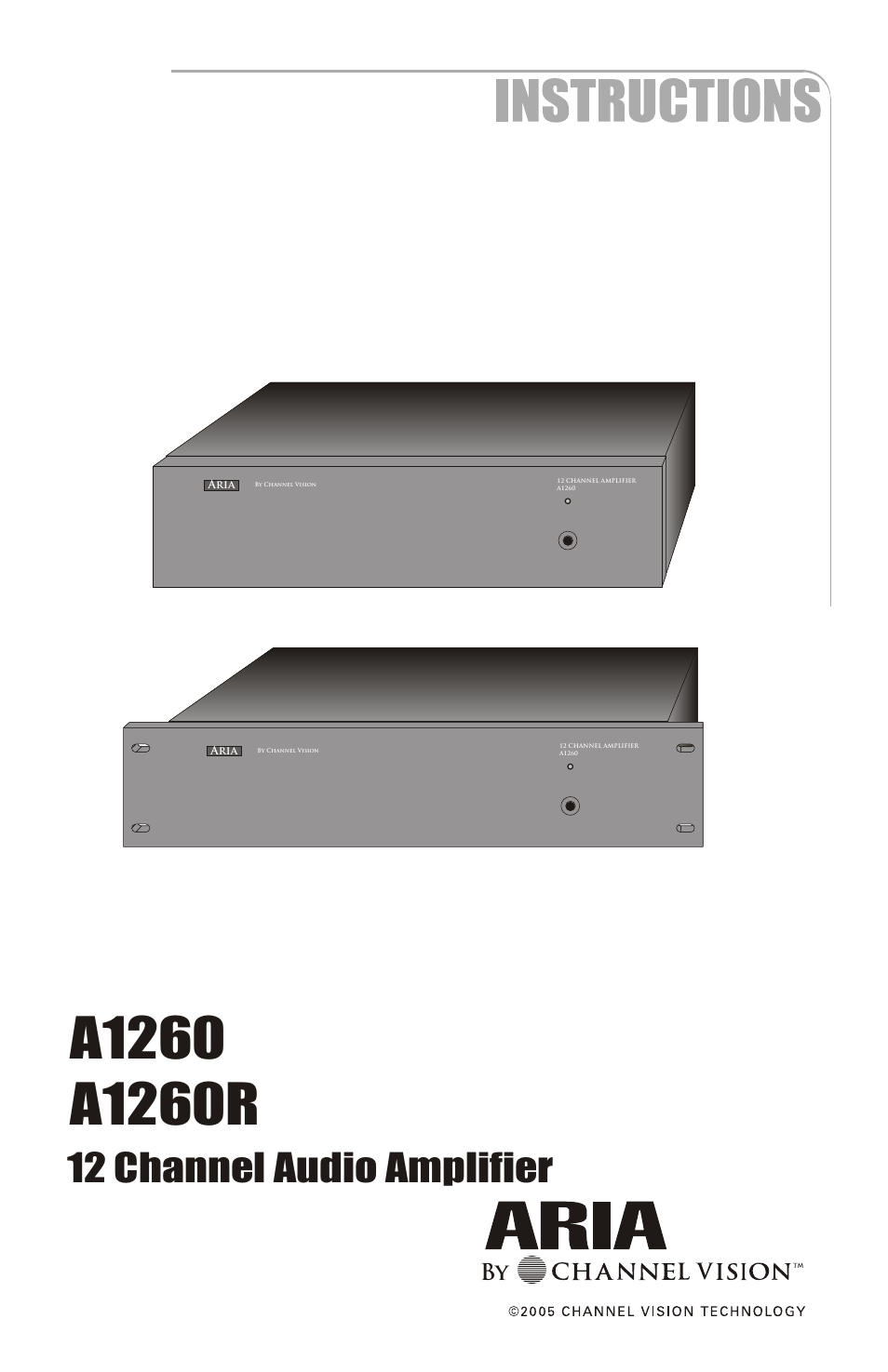 Channel Vision A1260 User Manual | 8 pages
