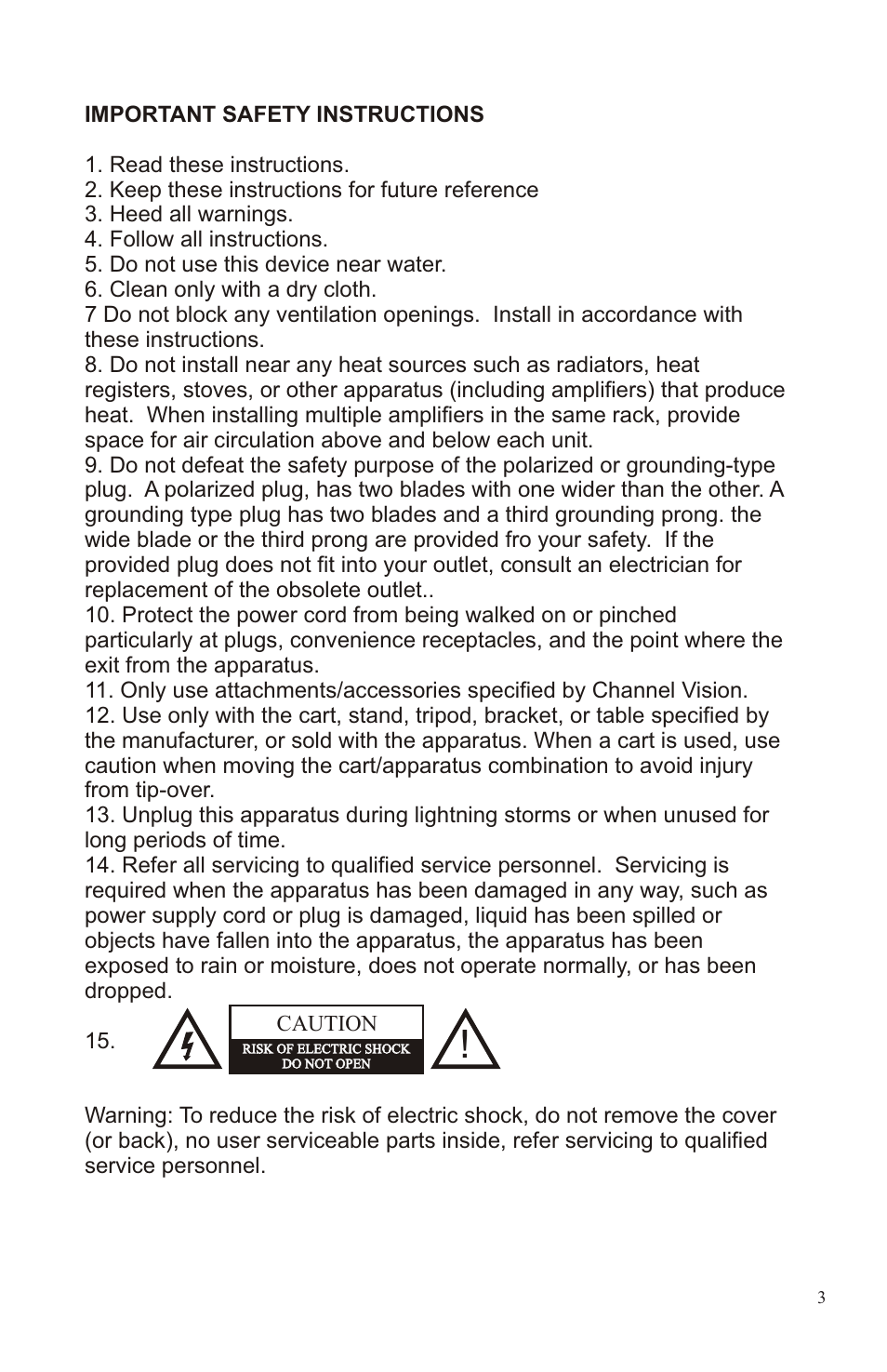 Features, Audio-sensing inputs, Input selector allows either global or zone input | Low power consumption when no audio is present | Channel Vision A1260 User Manual | Page 3 / 8