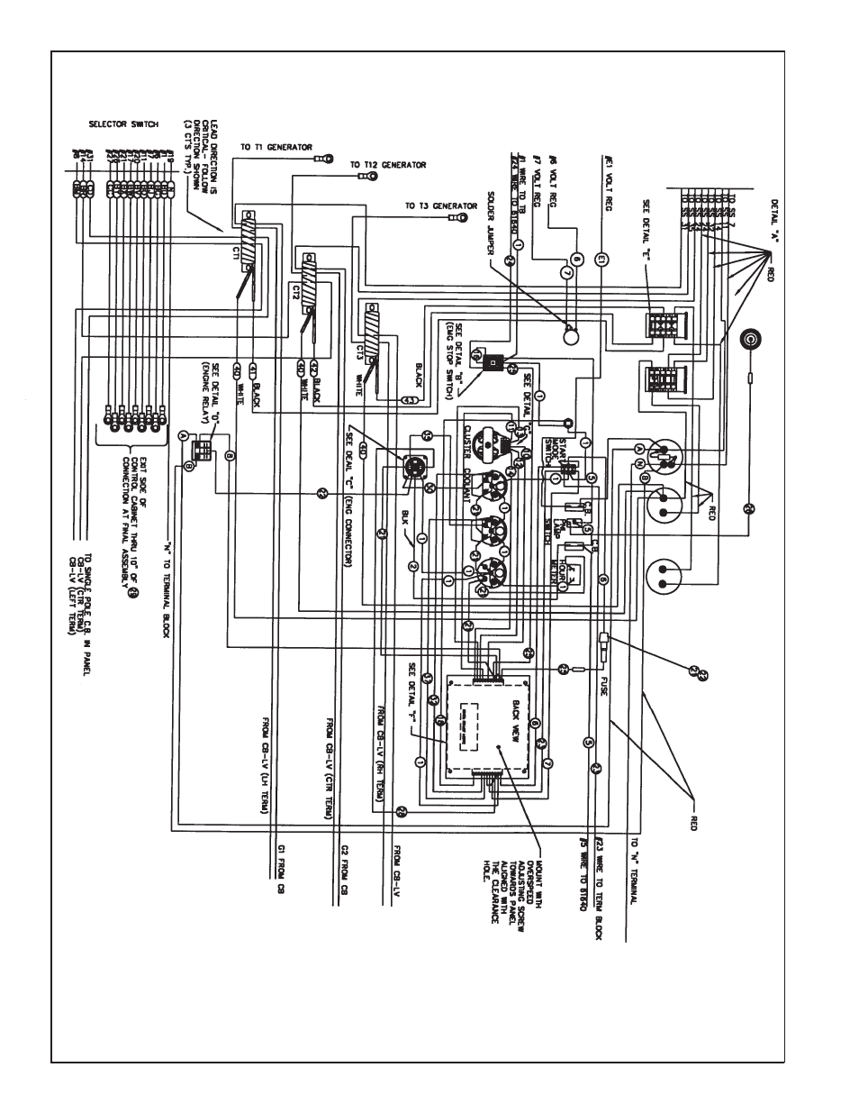 Control panel wiring diagram | Winco MDS45 User Manual | Page 14 / 18