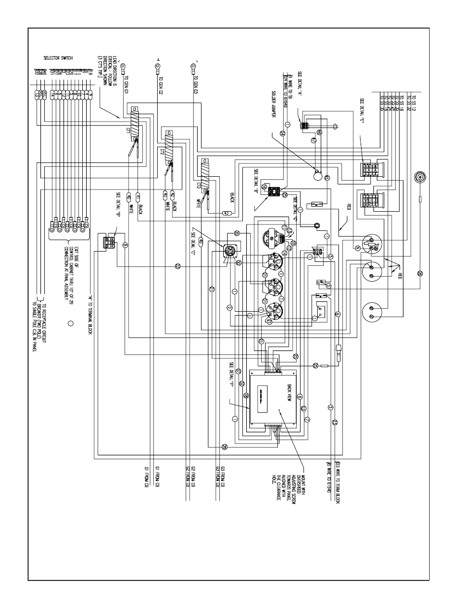 Control panel wiring diagram | Winco MDS50 User Manual | Page 14 / 18