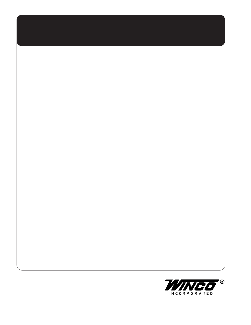 Winco, inc. 12 month limited warranty | Winco MDS50 User Manual | Page 18 / 18