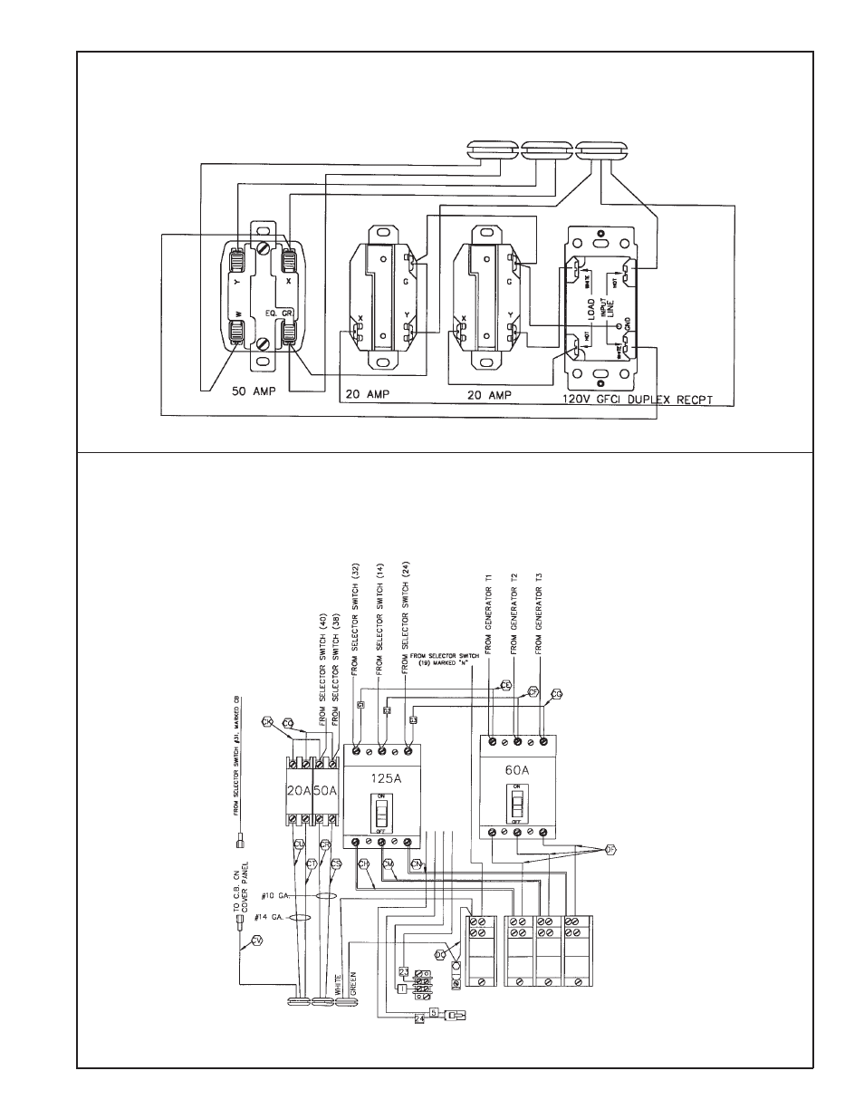 Receptacle panel wiring circuit breaker panel | Winco MDS50R3/B User Manual | Page 13 / 18