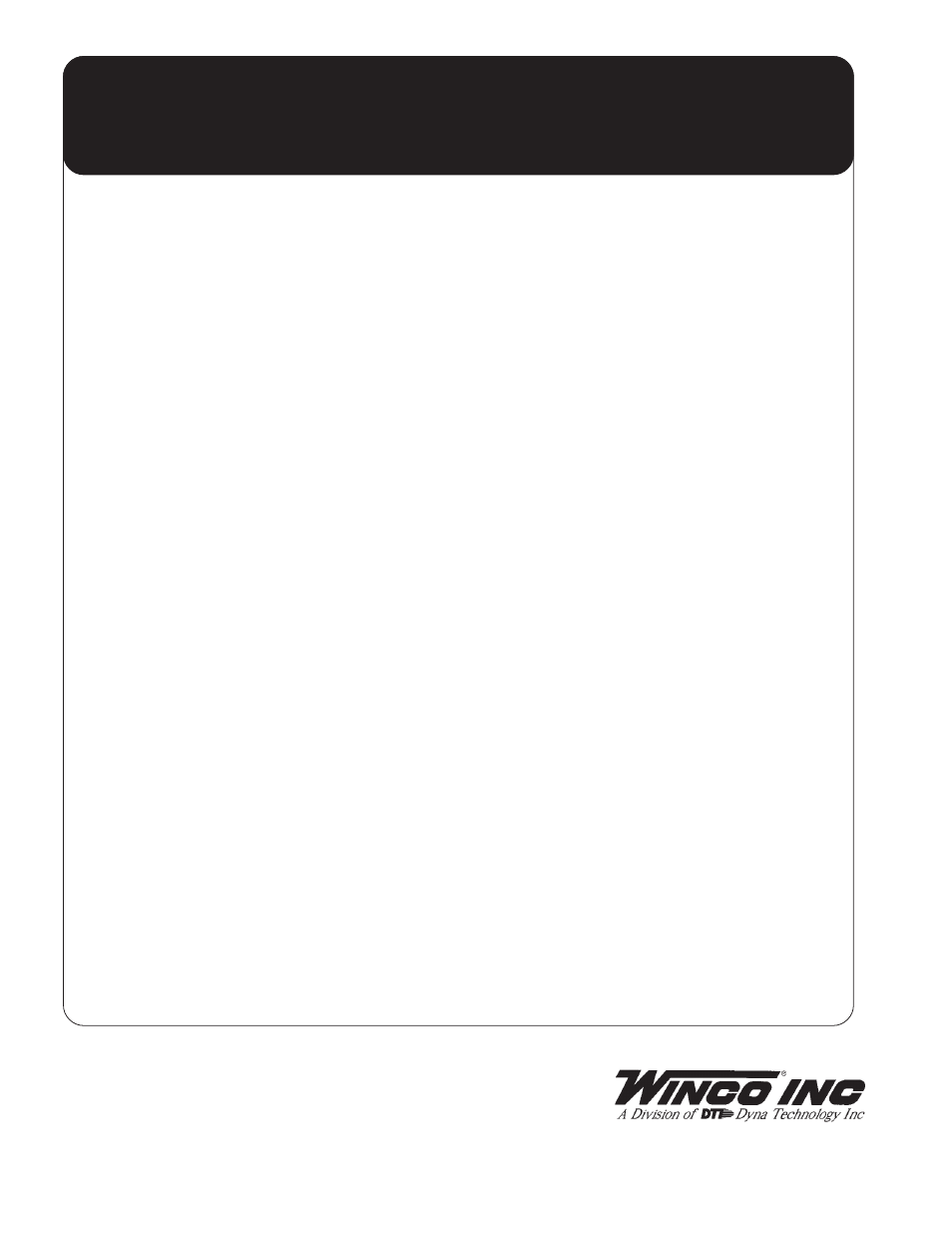 Winco, inc. 12 month limited warranty | Winco MDS50R3/B User Manual | Page 18 / 18