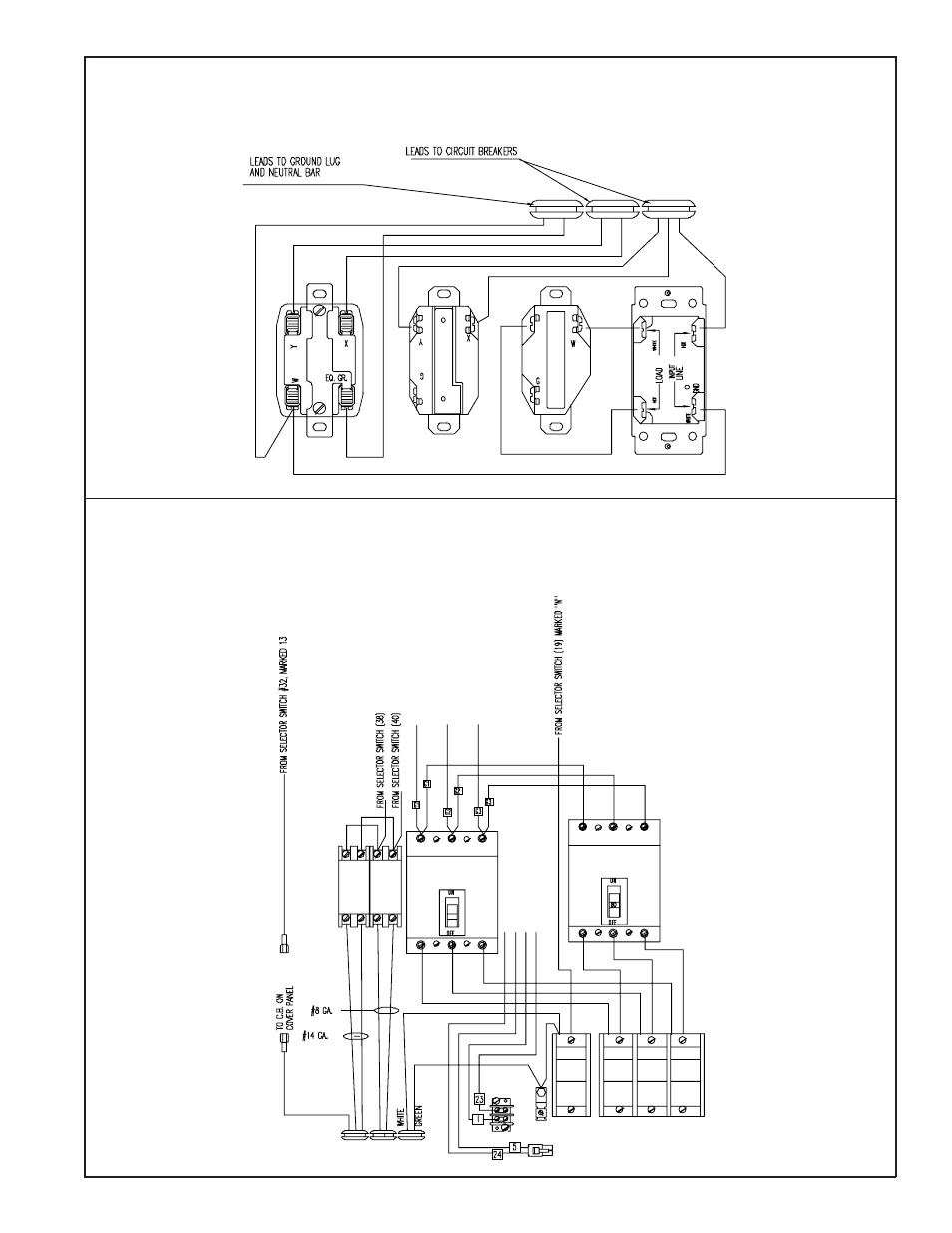 Receptacle panel wiring circuit breaker panel | Winco MDS65 User Manual | Page 13 / 18
