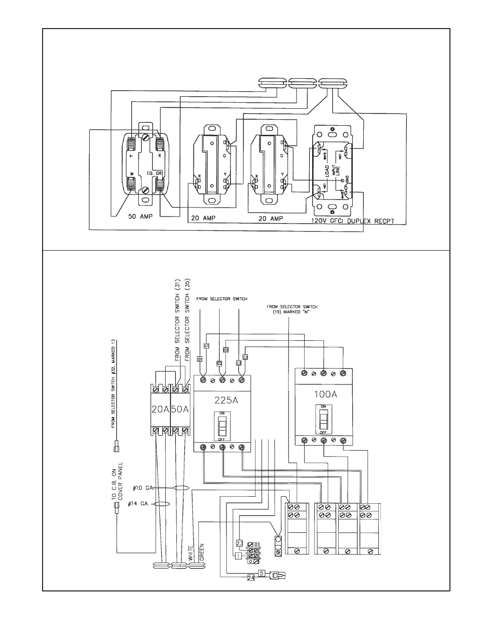 Receptacle panel wiring circuit breaker panel | Winco MDS85R User Manual | Page 13 / 18