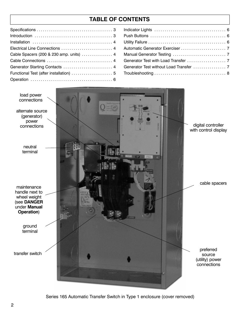 Winco ASCO 165 4-Wire User Manual | Page 2 / 8