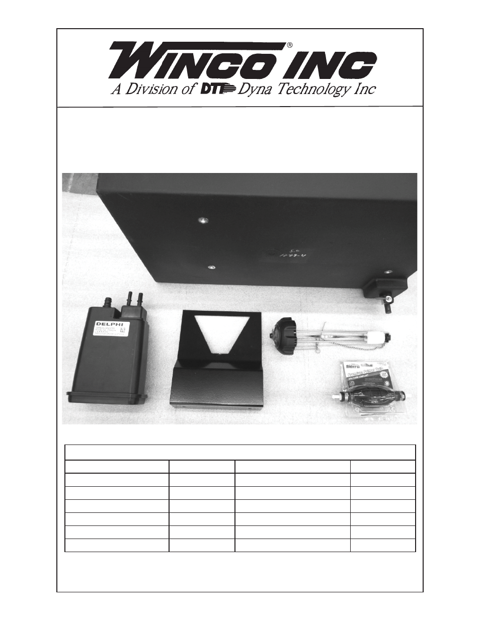 Winco EC22000VE User Manual | 6 pages