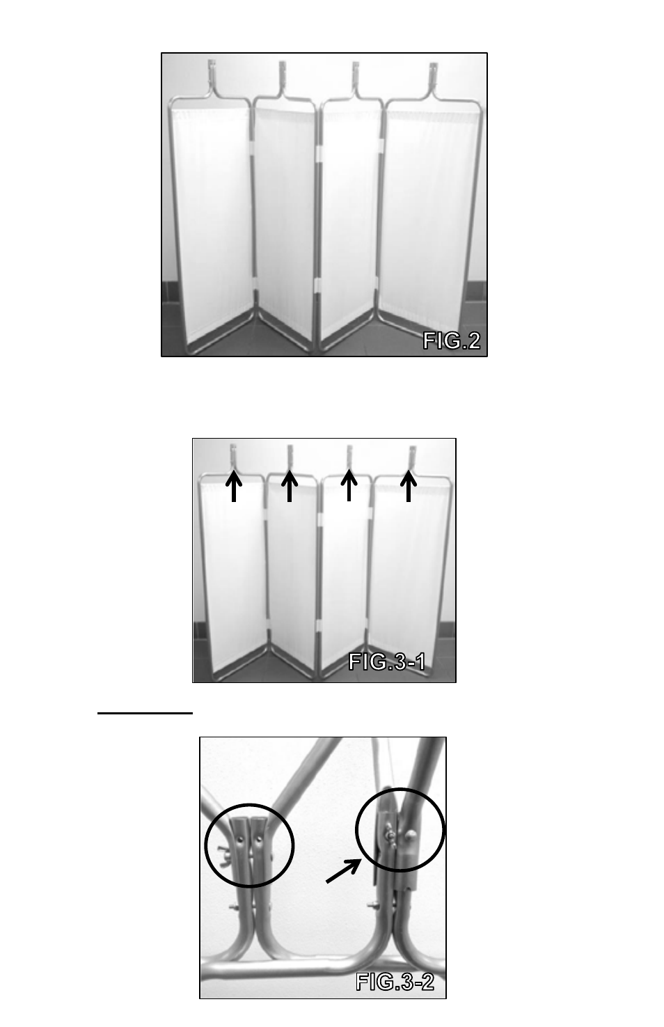 Winco Mfg. 3740 - PRIVESS MODULAR 4 Panel Privacy Screen User Manual | Page 3 / 8