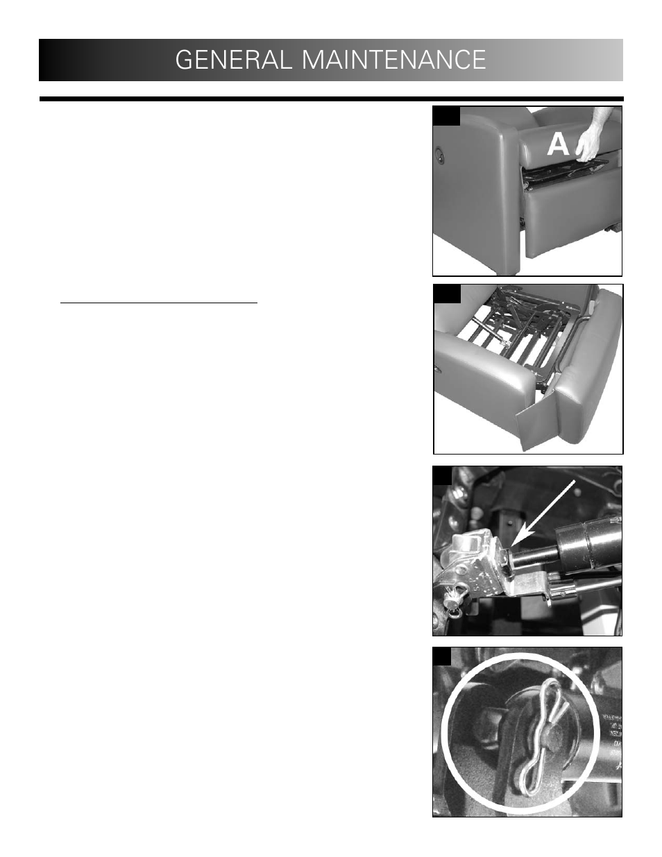 General maintenance, 43a 5 3b | Winco Mfg. 5001 - Augustine Treatment Recliner User Manual | Page 12 / 16