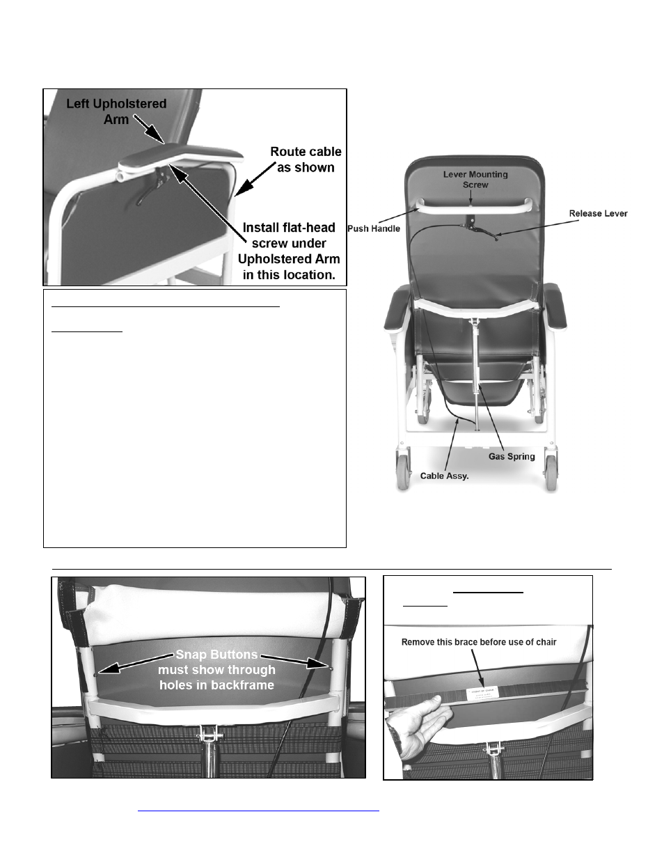 Winco Mfg. 5361 - Caremor Recliner User Manual | Page 3 / 4