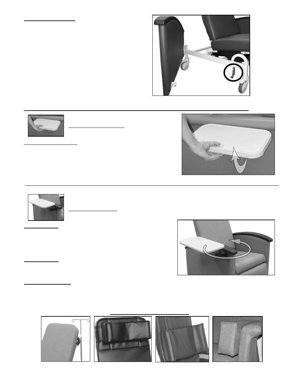 Other available options | Winco Mfg. Room Chair 5580 User Manual | Page 3 / 8