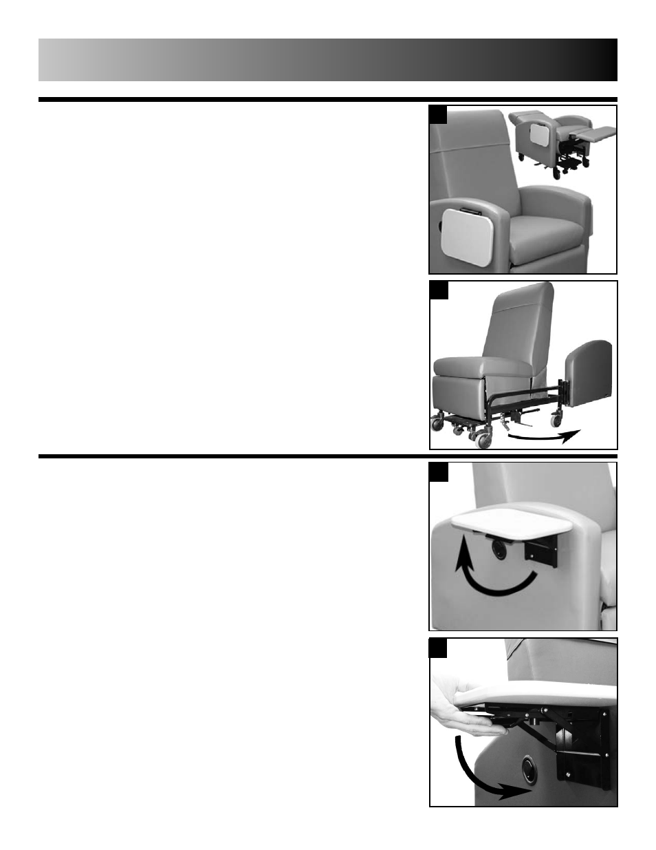 Attendant operating instructions | Winco Mfg. 6240 - Inverness 24 Hour Treatment Recliner User Manual | Page 11 / 18