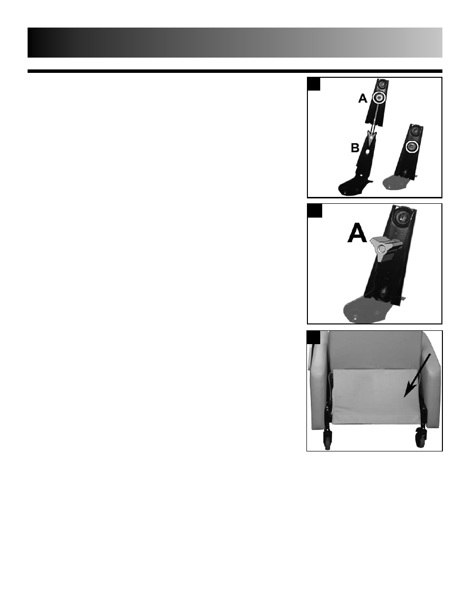 Assembly instructions | Winco Mfg. 6240 - Inverness 24 Hour Treatment Recliner User Manual | Page 6 / 18