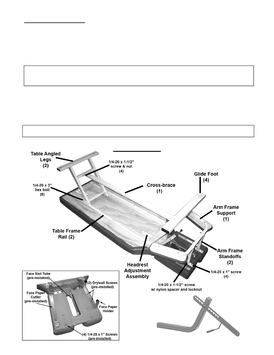 Parts reference | Winco Mfg. 8050/8050SH - Adjustable Treatment Table User Manual | Page 3 / 4