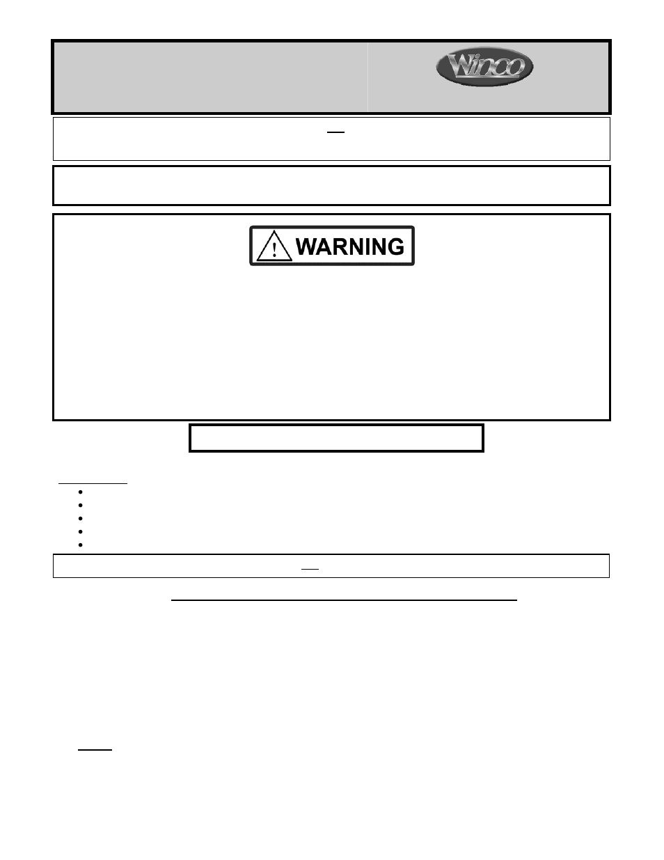 Winco Mfg. 8510D1 - Treatment Table with Drawers User Manual | 4 pages