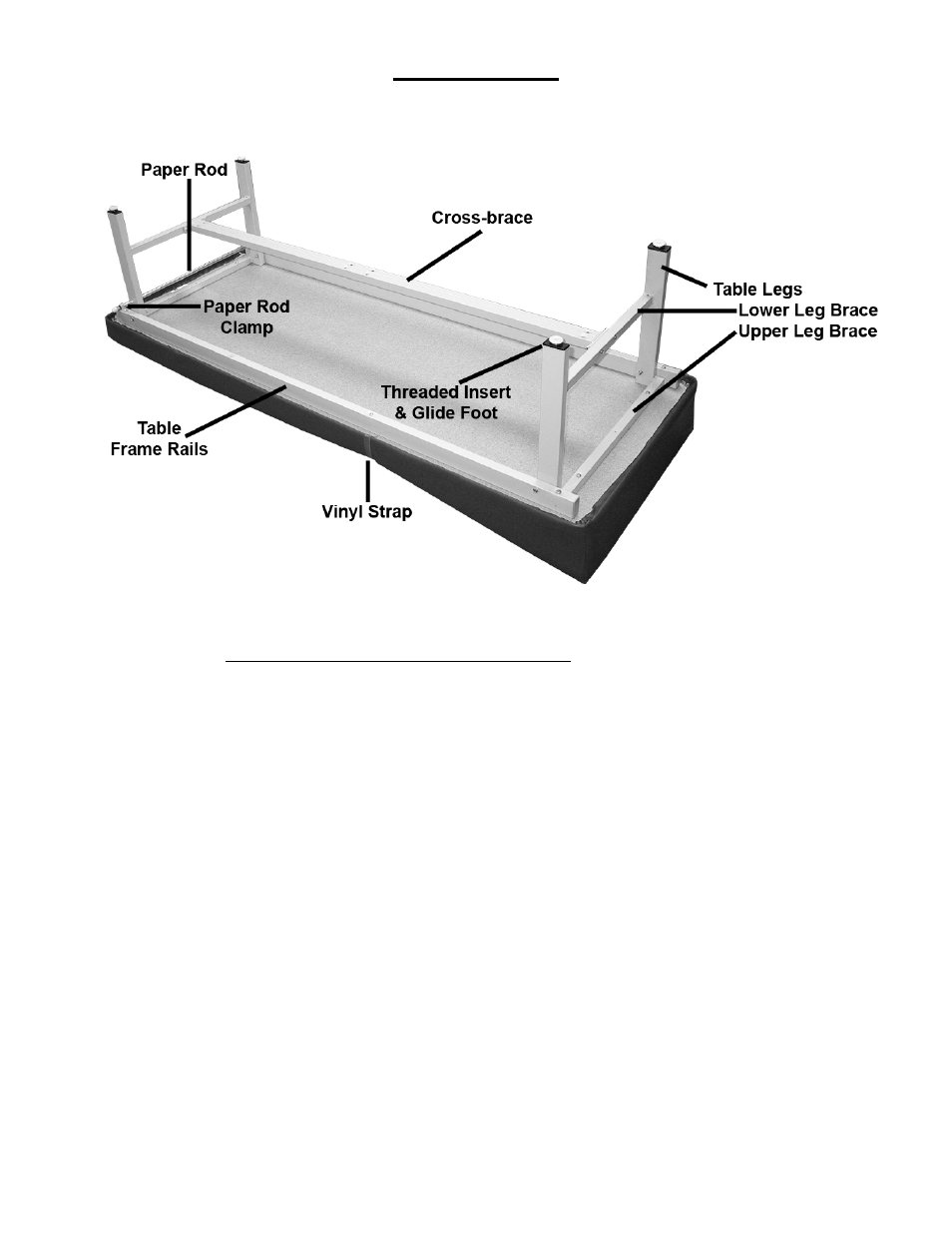Parts reference | Winco Mfg. 8550SH - Recovery Couch with Shelf User Manual | Page 3 / 4