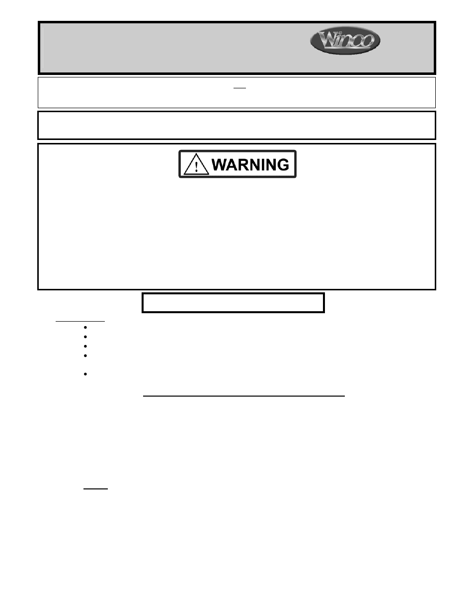 Winco Mfg. 8570D1 - Treatment Table with Drawers User Manual | 4 pages