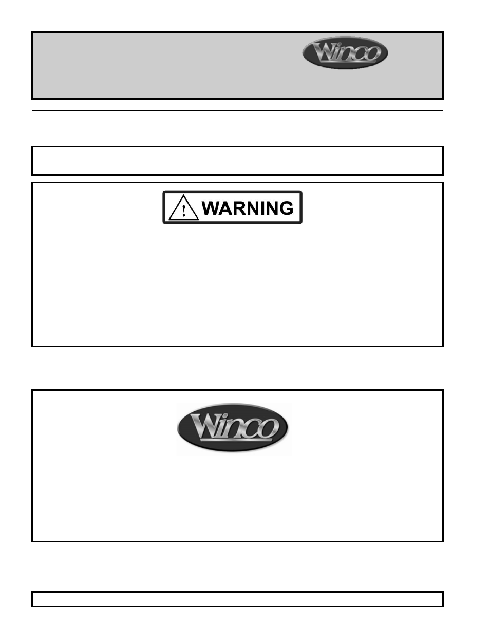 Winco Mfg. IV Pole and Attachment User Manual | 8 pages