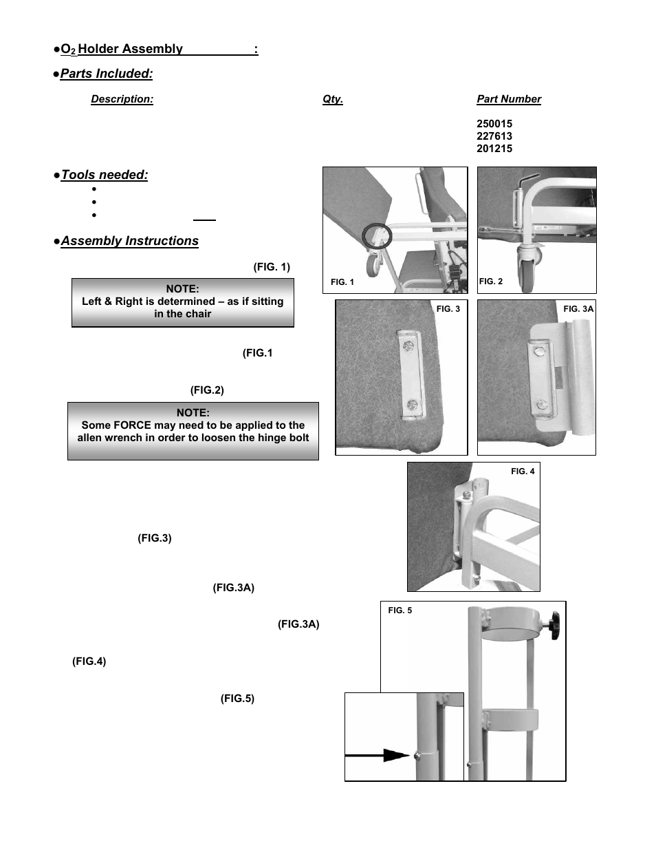 Winco Mfg. O2 - Oxygen Tank Holder User Manual | Page 4 / 5