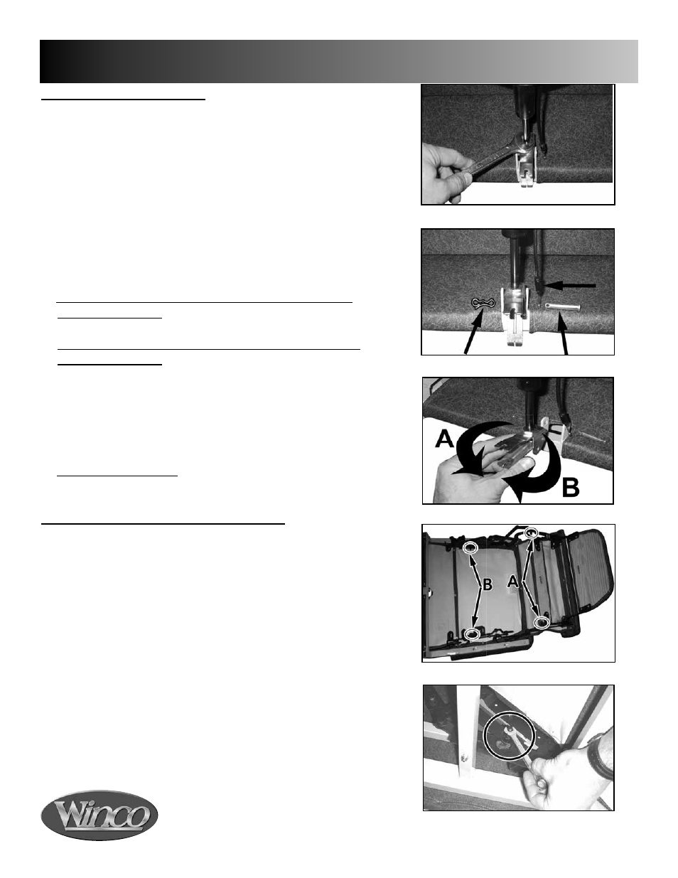 General maintenance | Winco Mfg. Room Chair 6704 User Manual | Page 10 / 16