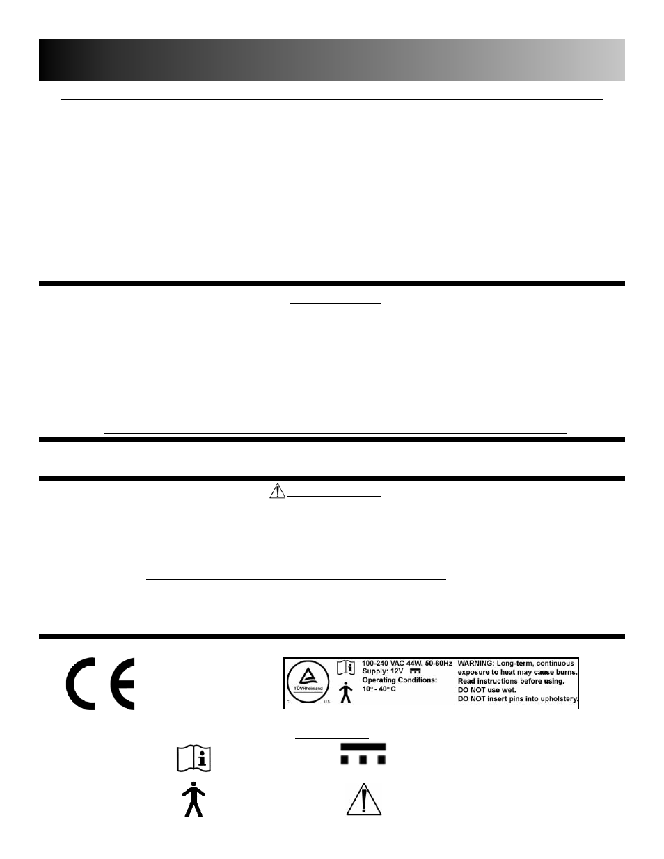 Table of contents/warranty | Winco Mfg. Room Chair 6704 User Manual | Page 2 / 16