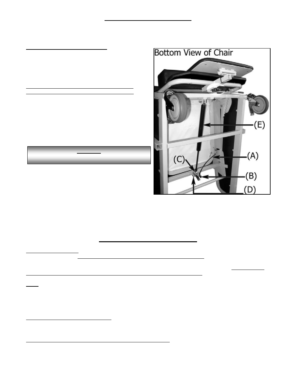 General maintanence, General care & cleaning | Winco Mfg. S400 - Transfer Recliner User Manual | Page 4 / 8