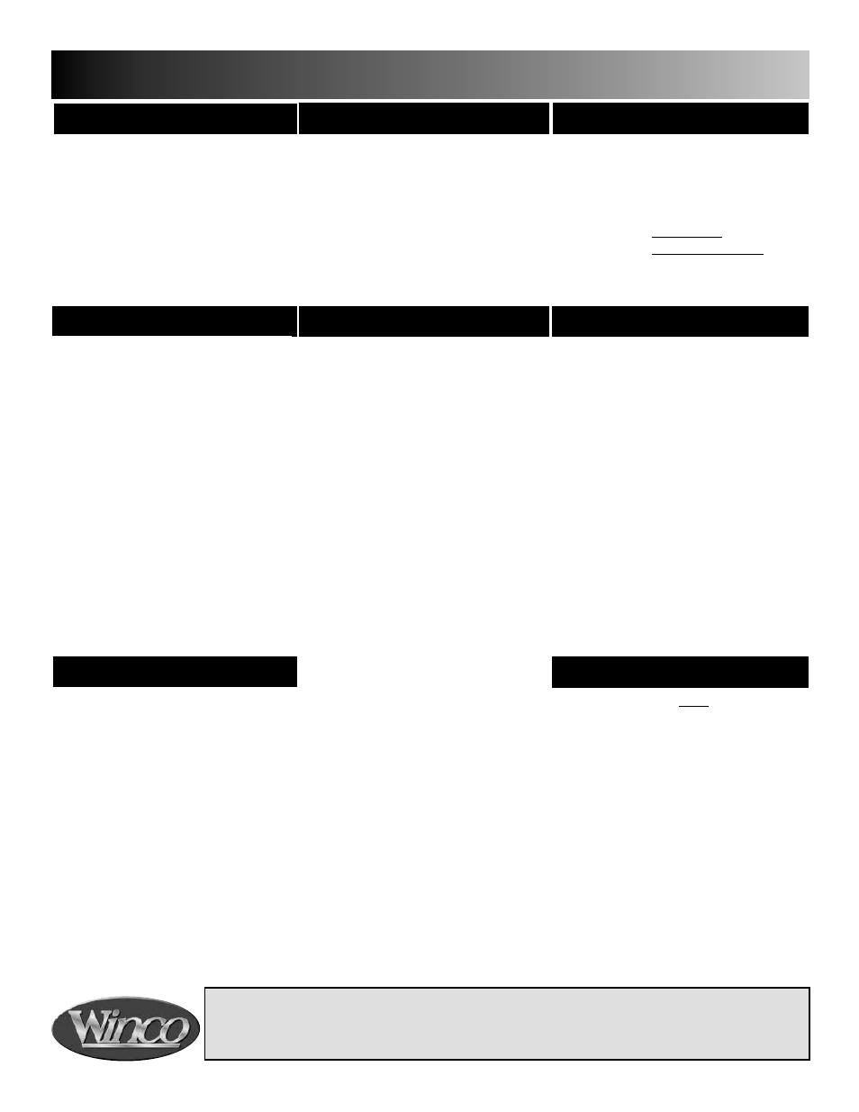 Parts list, Common parts | Winco Mfg. 6560 - Premier CareCliner User Manual | Page 14 / 16