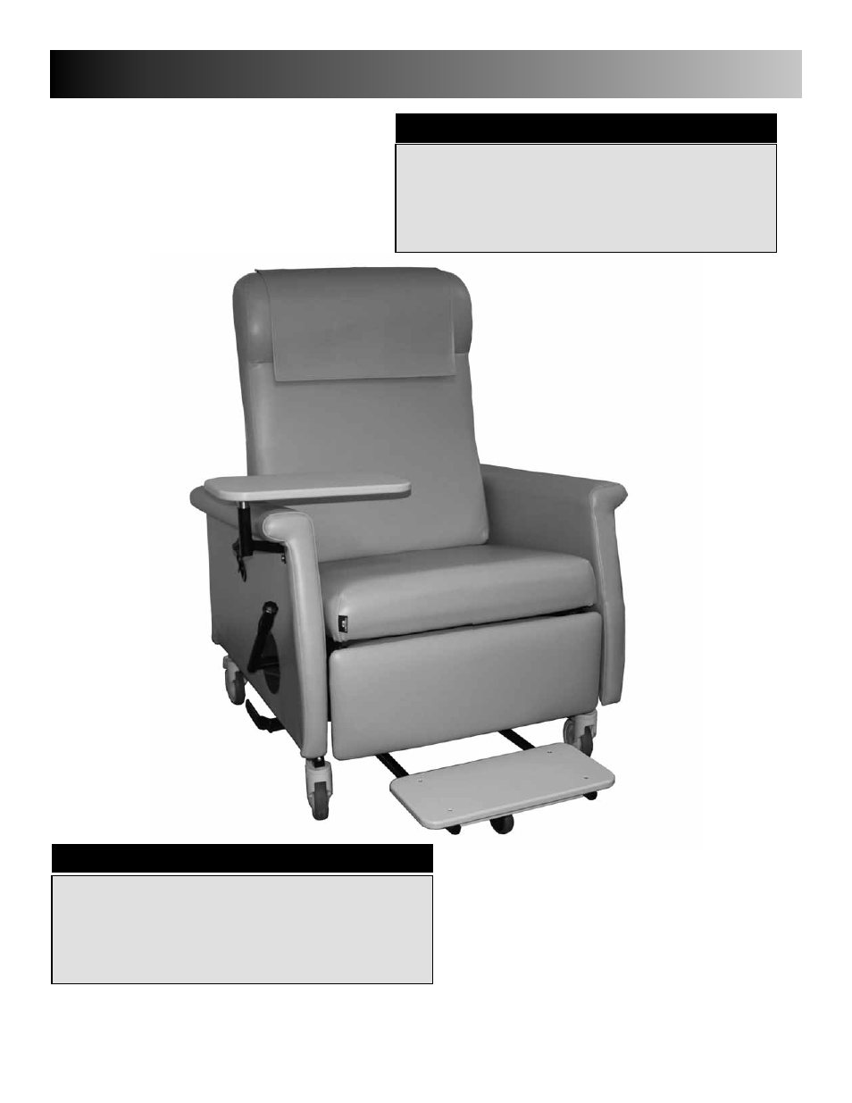 6990 - specifications, 6980 - specifications | Winco Mfg. 6990 XL Nocturnal Recliner User Manual | Page 10 / 12