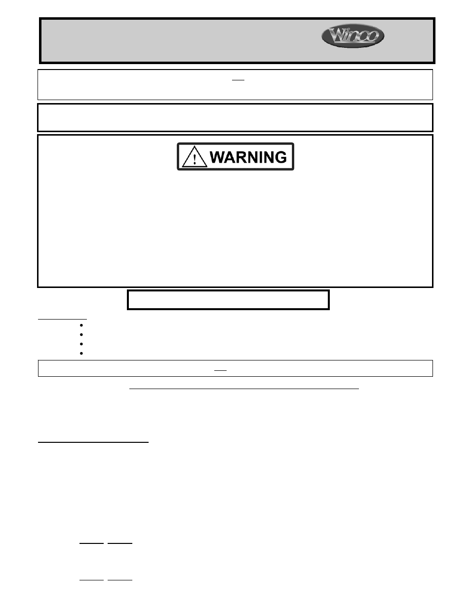 Winco Mfg. 8450SH - Multi-Task Table with Shelf User Manual | 4 pages