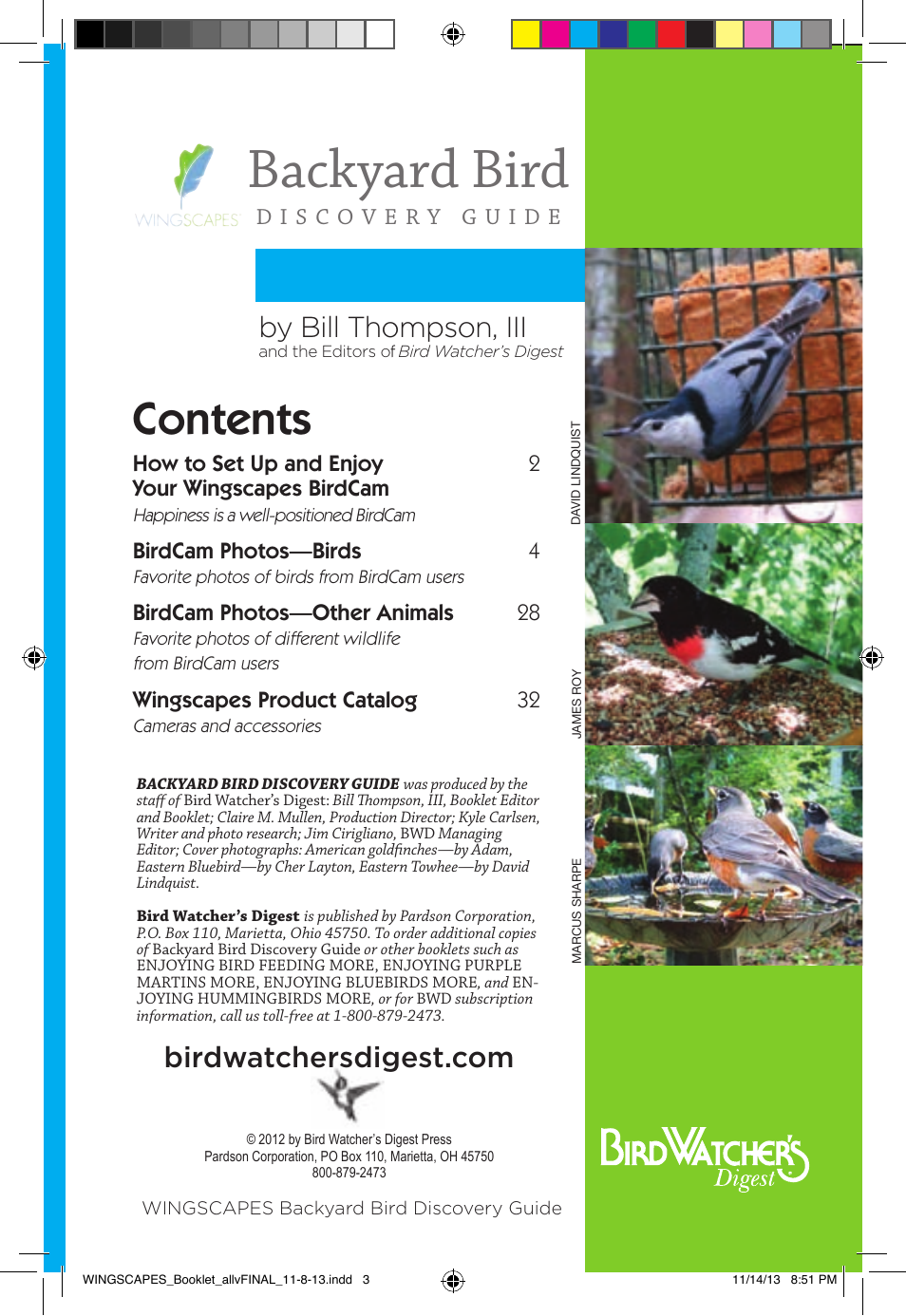 Wingscapes Birdcam Discovery Guide User Manual | Page 3 / 40