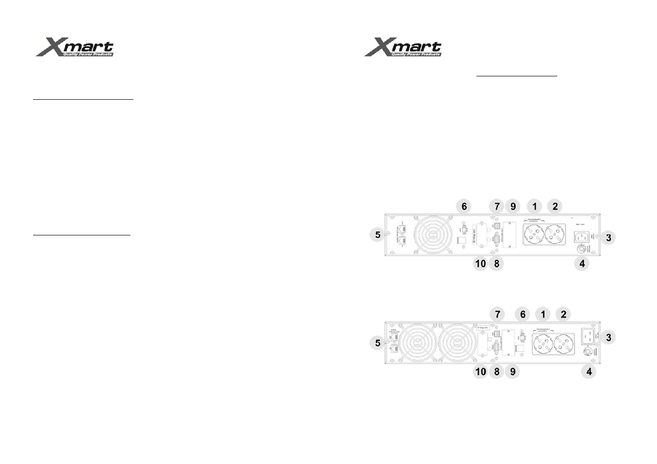 User manual, Optima rack 1-3k | XMART Optima-RACK 1K User Manual | Page 2 / 13