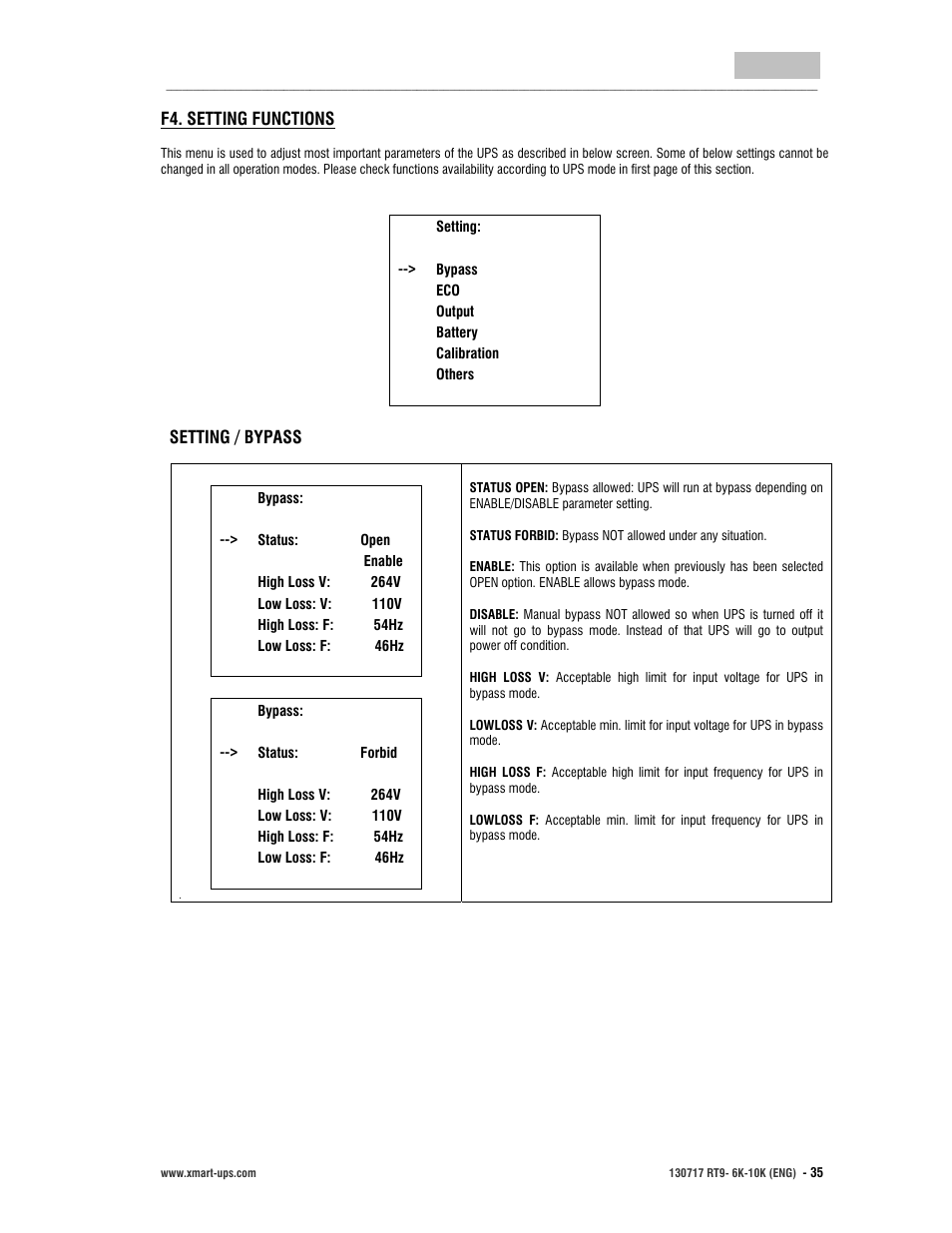 User manual, English | XMART Optima RT9 10K User Manual | Page 35 / 42