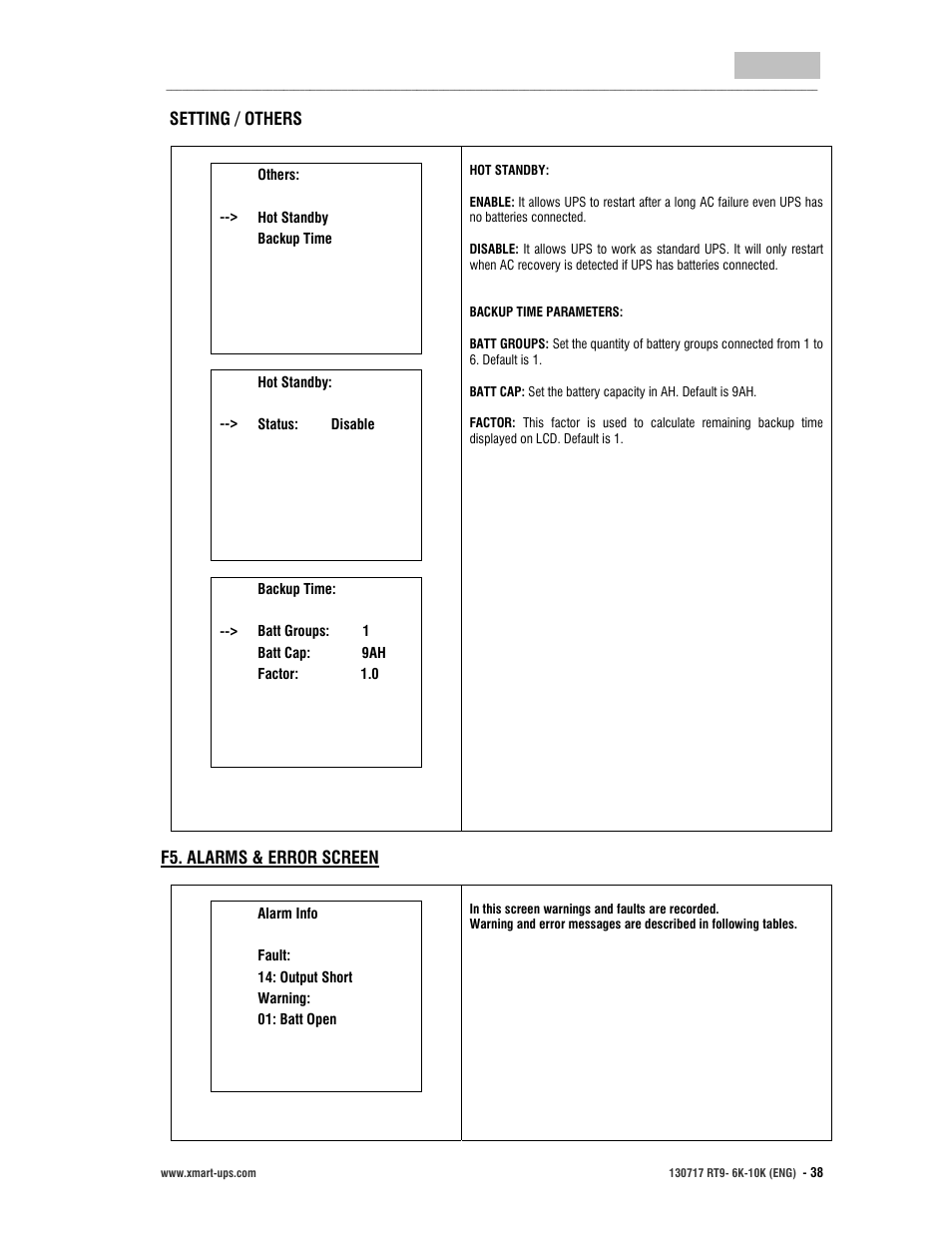 User manual, English | XMART Optima RT9 10K User Manual | Page 38 / 42