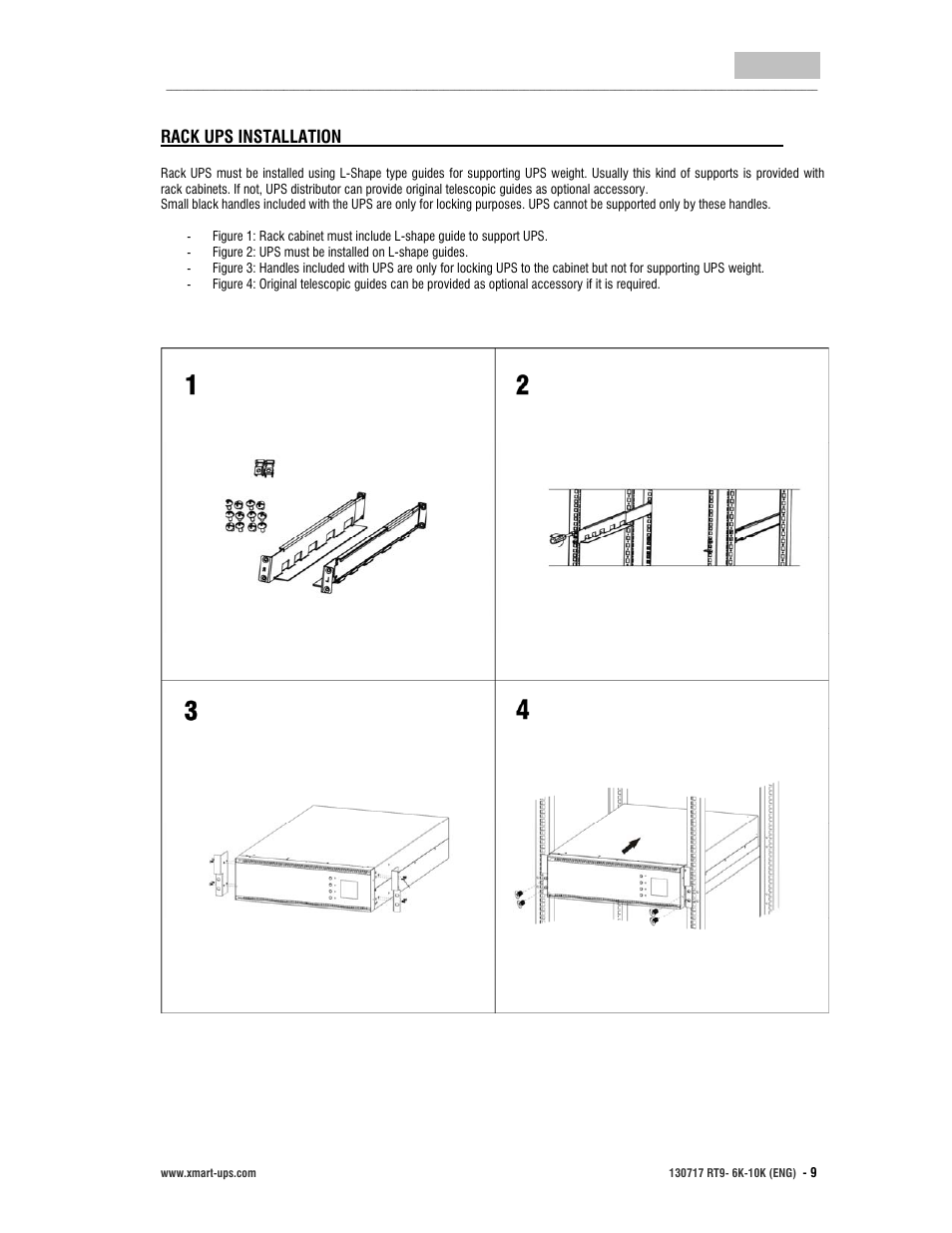 User manual, English | XMART Optima RT9 10K User Manual | Page 9 / 42