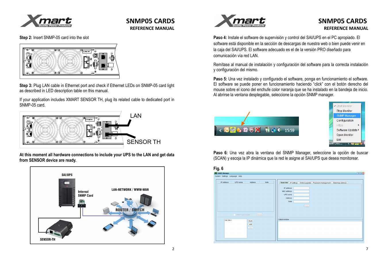 Snmp05 cards | XMART SNMP LAN CARD User Manual | Page 2 / 2