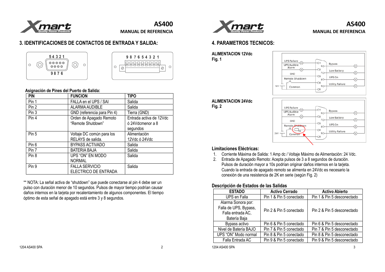 As400 | XMART RELAY CARD AS400 User Manual | Page 2 / 2