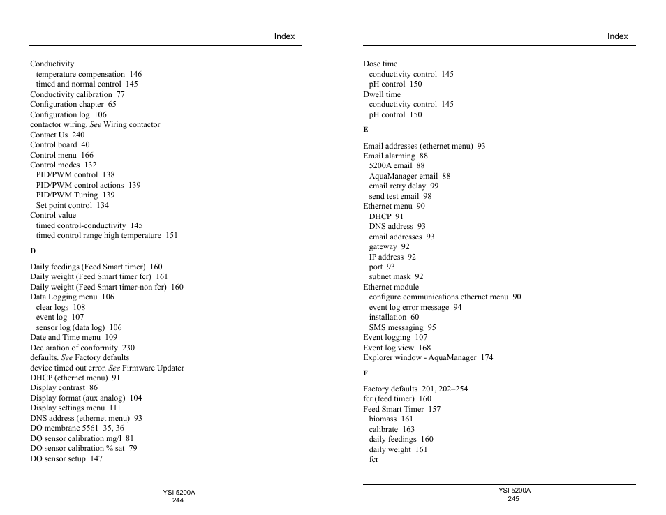 YSI 5200A User Manual | Page 123 / 128