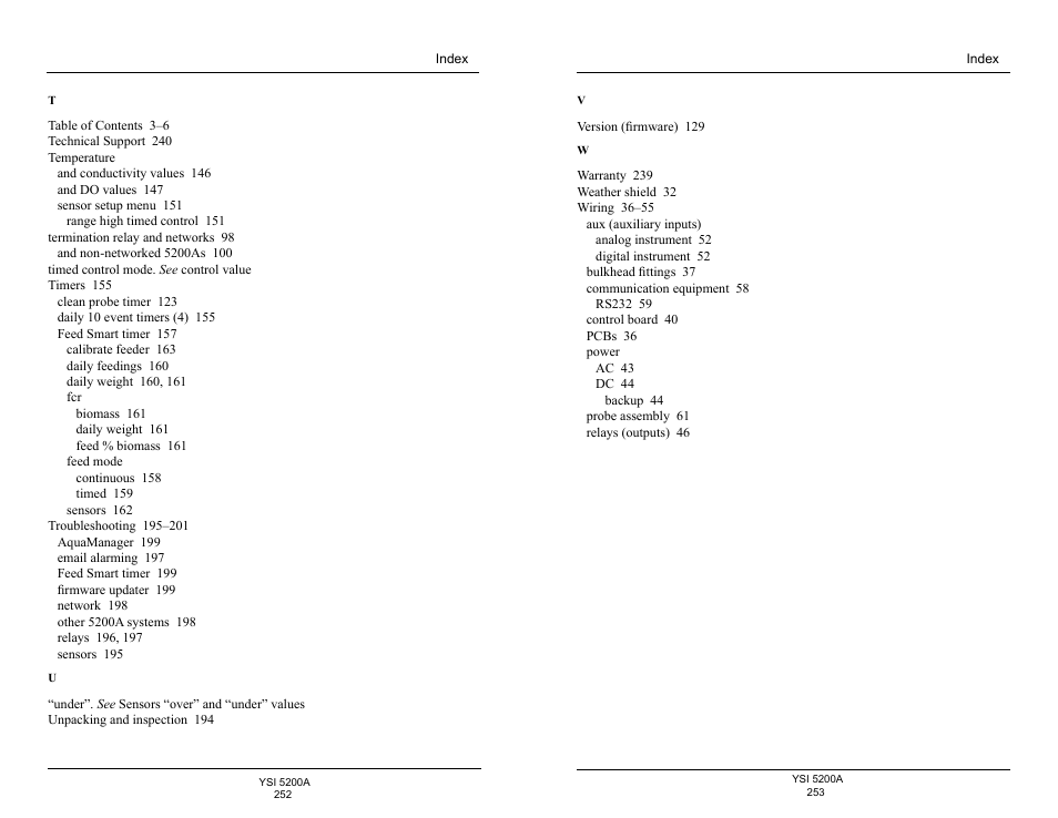 YSI 5200A User Manual | Page 127 / 128
