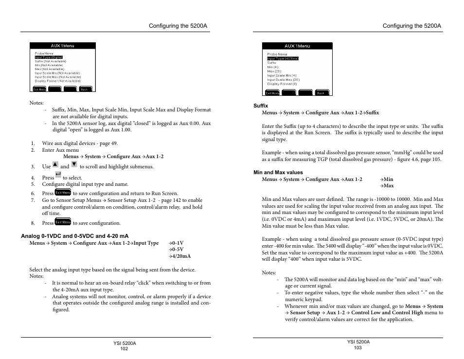 YSI 5200A User Manual | Page 52 / 128