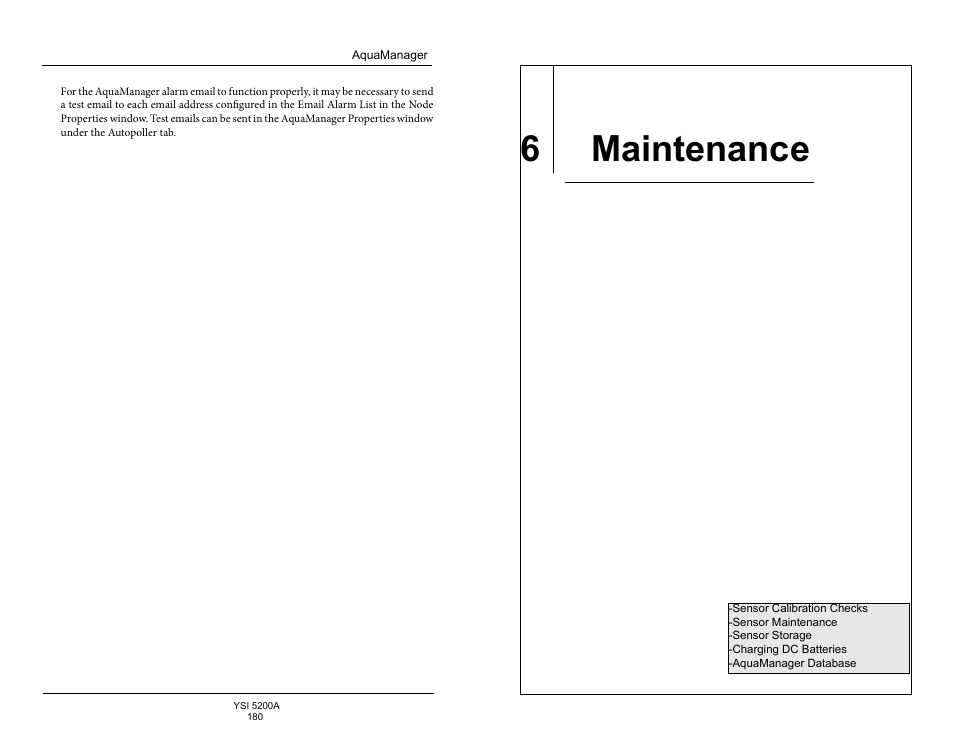 6 maintenance | YSI 5200A User Manual | Page 91 / 128