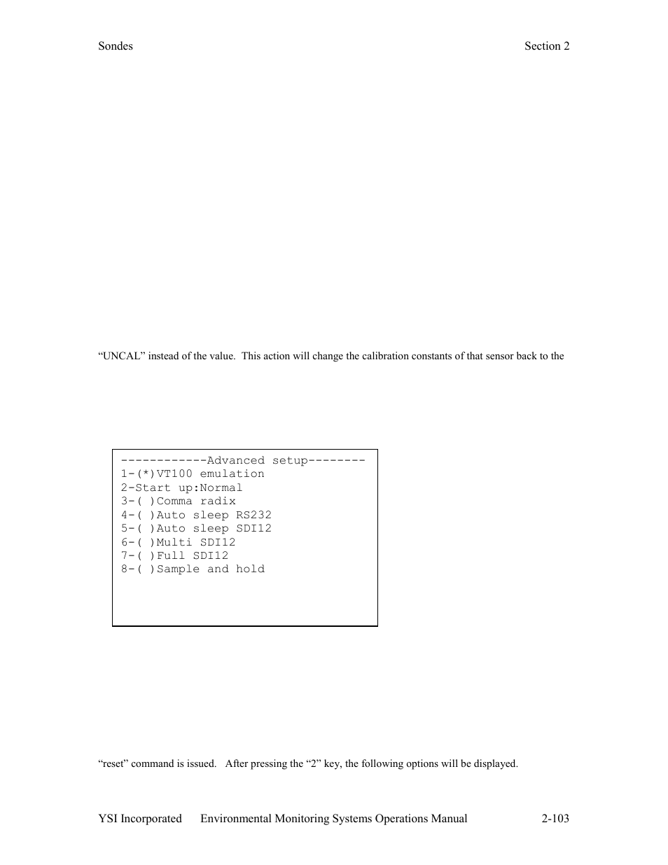 YSI 600LS - User Manual User Manual | Page 109 / 379