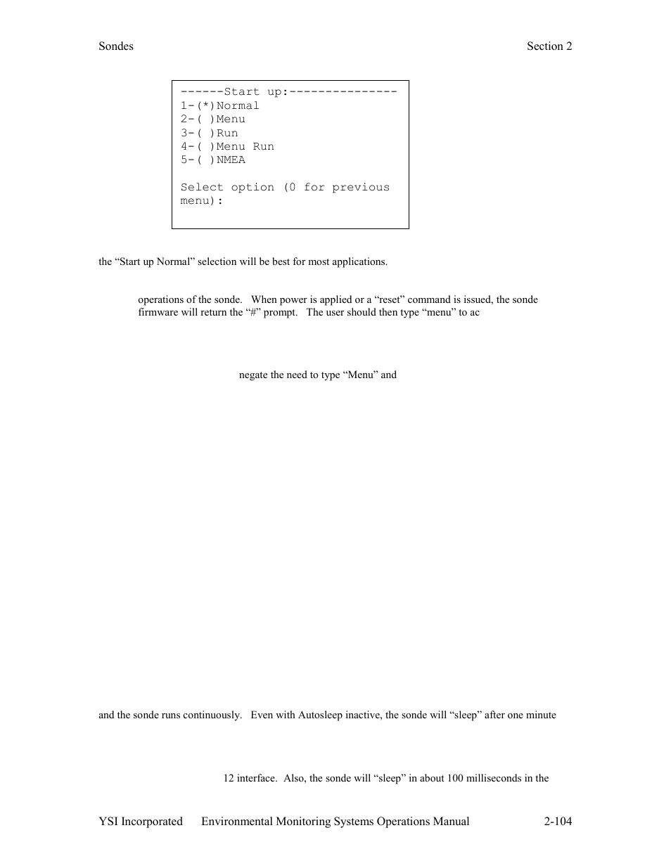 YSI 600LS - User Manual User Manual | Page 110 / 379