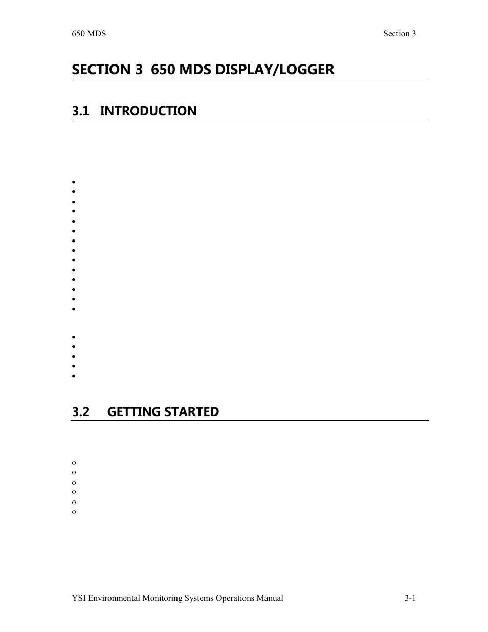 1 introduction, 2 getting started | YSI 600LS - User Manual User Manual | Page 131 / 379