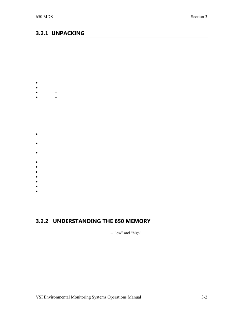 1 unpacking | YSI 600LS - User Manual User Manual | Page 132 / 379