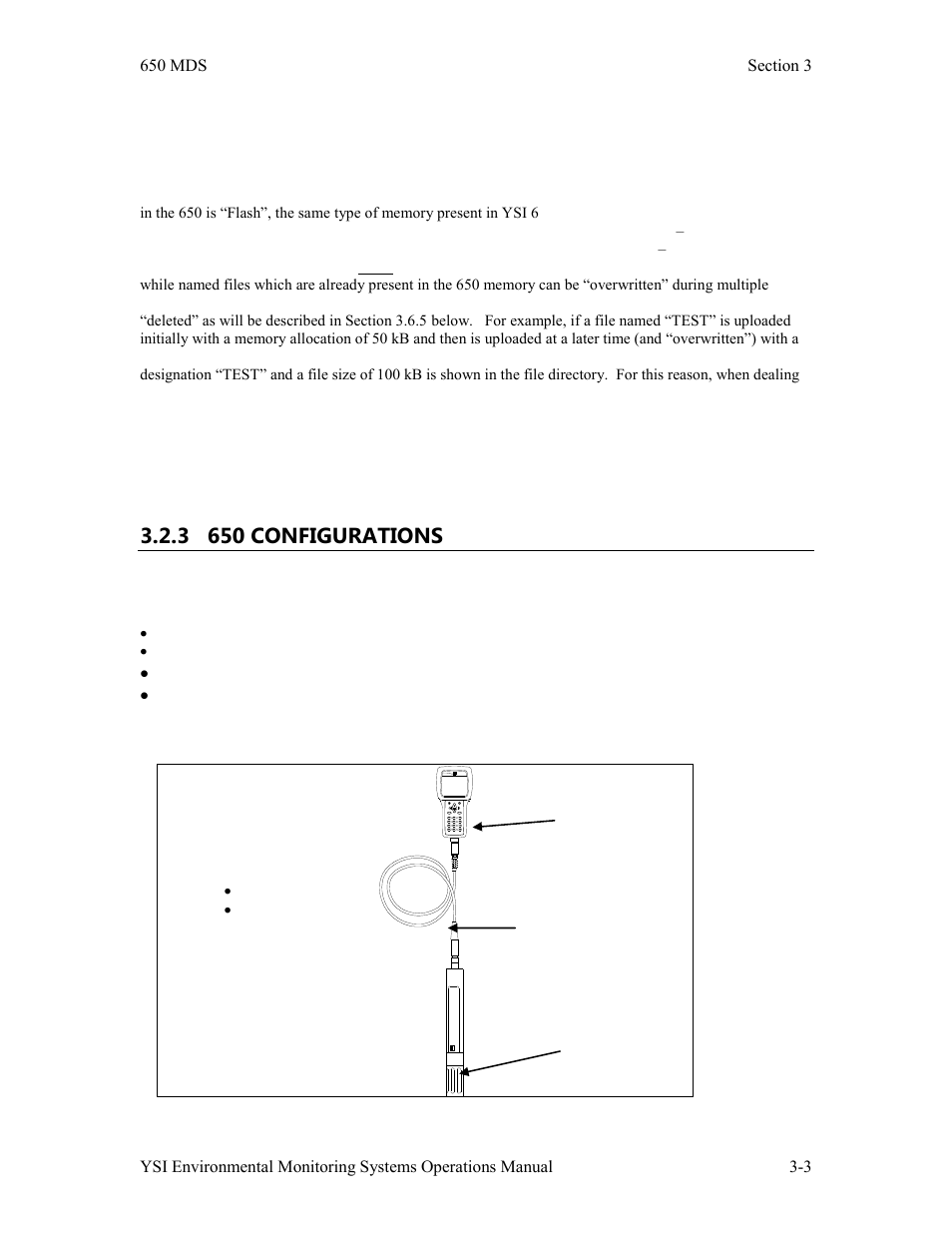 3 650 configurations | YSI 600LS - User Manual User Manual | Page 133 / 379