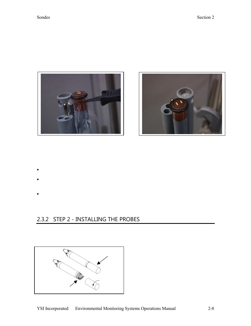 2 step 2 - installing the probes | YSI 600LS - User Manual User Manual | Page 14 / 379