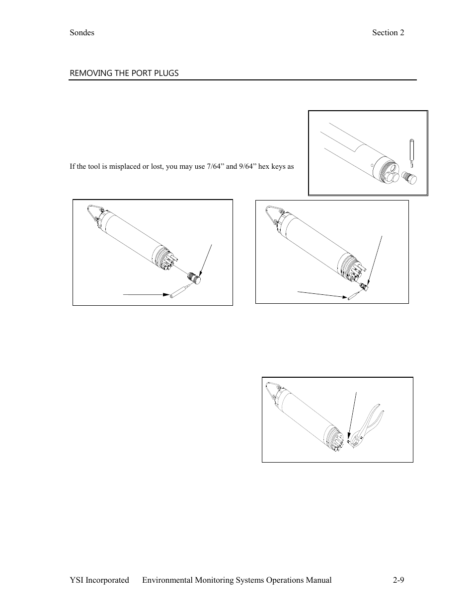 Ise port plug pliers | YSI 600LS - User Manual User Manual | Page 15 / 379