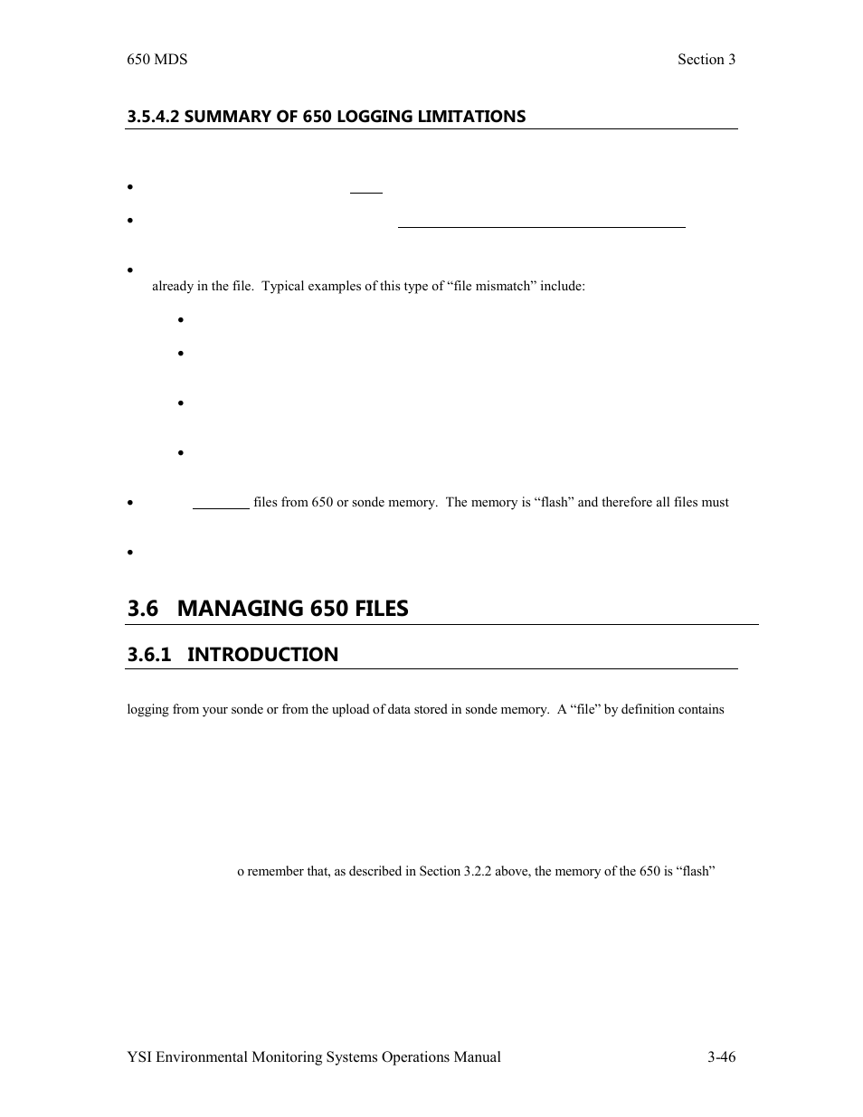 6 managing 650 files, 1 introduction | YSI 600LS - User Manual User Manual | Page 176 / 379
